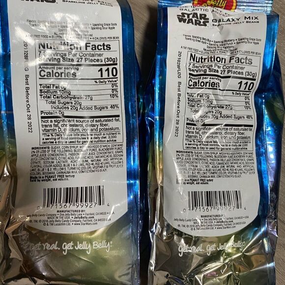 Jelly Belly Disney Star Wars Darth Vader Jelly Beans 7.5 oz Gift Bag Bundle Of 2 - Picture 2 of 3